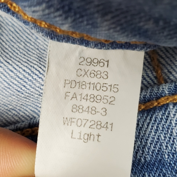 Levi's 501 Mom Shorts Light Wash 25 - Picture 6 of 6